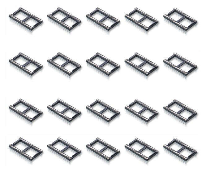 Ic socket 0.6 28w tulip rnd wide 14pcs/tube spd-060-028-bct2 *a*