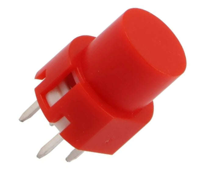 Pcb tactile switch spst 0.1a red dia=9mm round head ps-536