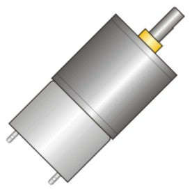 Motor geared 3vdc 0a7 23rpm qjt-25js-b-3v *d*