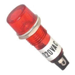 Neon lamp indicator 220v d=10 red r756-rd