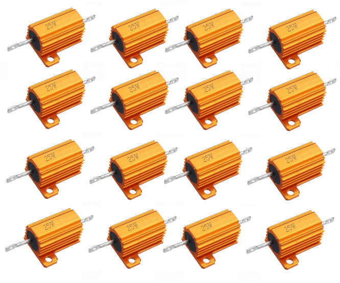 Resistor 25w aluminum w/w 5% 2k2 - 20/box 25w-2k2-j