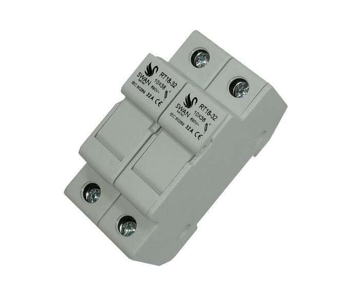 Holder for 10x38 fuse 2p d/r mount fh-rt18-32-2p-a