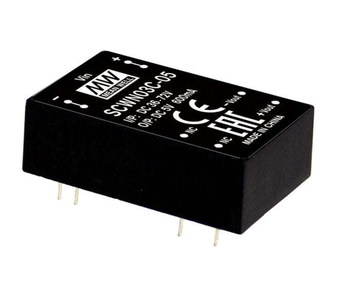 Dc-dc converter buck i=24v o=12v @ 250ma 3w scwn03b-12