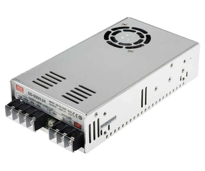 Dc-dc convertor encl. i=110 o=24 21a 500w sd-500h-24