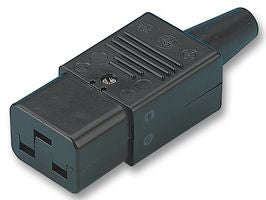 C19 iec320 socket in-line re-wireable k24182
