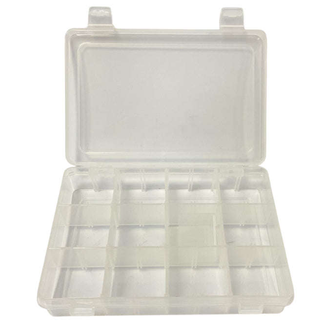 Abs enclosure clear 12-compartment 200x140x40mm sp77973