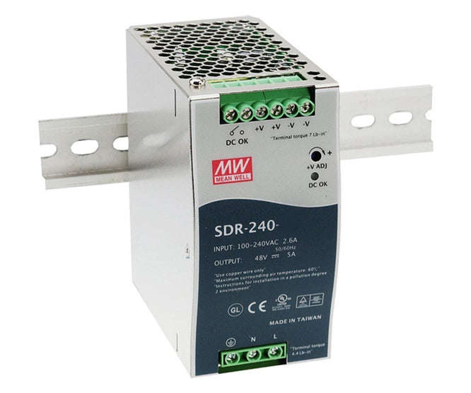 Power supply d/r i=220 o=24v 10a 240w sdr-240-24