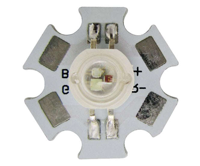 Rgb led 1w smd on star board 100lm 140d st-h1hl1p-rgb