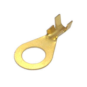 Terminal un-ins ring lug brass 8mm ur8