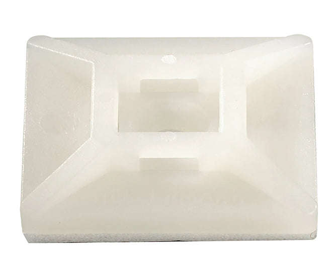 Cable tie support adhesive 33x25 white ty8-nt