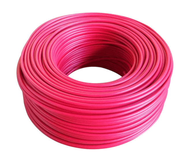 Wire m/s csa=0.22 o=1.4 pink - 10m/roll ul1007-str-awg24-pk