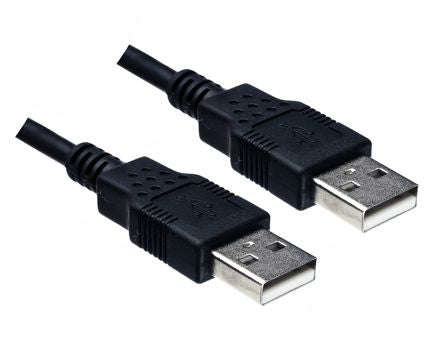 Lead usb a-plug to a-plug 1.8m black zr07000-b
