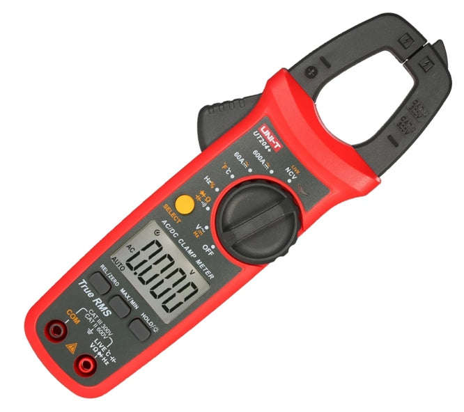 True rms multi function clamp multimeter 600a ac/dc ut204+