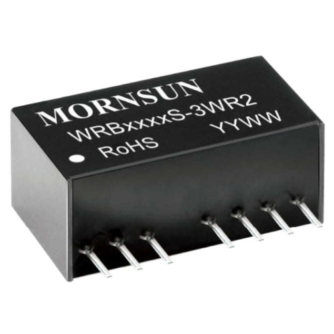 Dc-dc converter sip in=24v out=24v 0a125 3w wrb2424s-3wr2