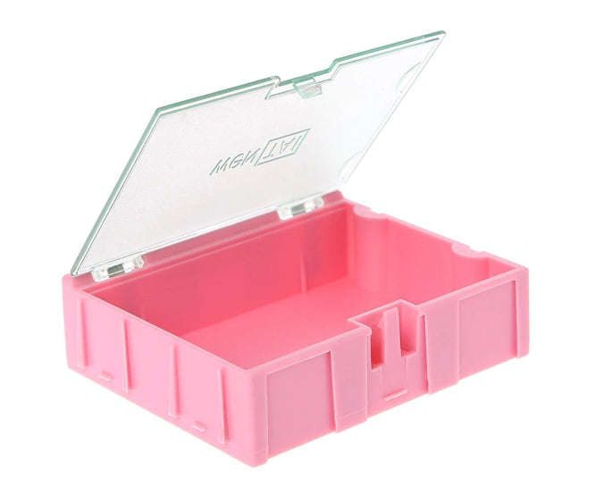 Mini storage box 75x63x21.5mm pink wt-3-pk