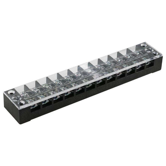 Barrier terminal block p/mnt 12w cover 25a x9789b12 / tb-2512l
