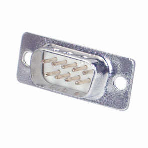 Plug d-sub 9w pcb straight metal yen09p