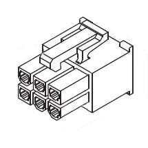 Housing socket dual 06w 5557 yy8cra06