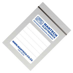 Zip seal plastic bag med mantech 80x110mm zlb811-me-r02