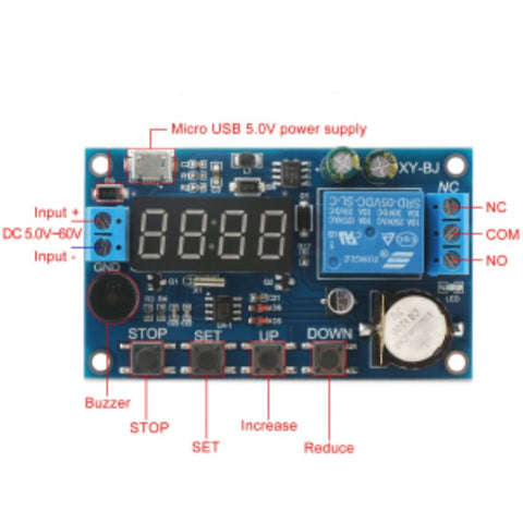 DC 5 - 60V Real-time Timer Module