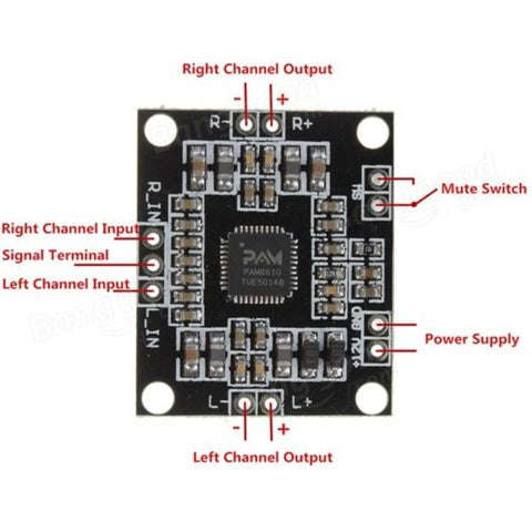PAM8610 digital power amplifier board module 15W