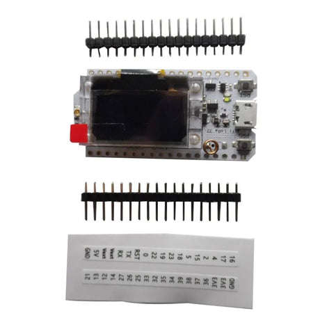 SX1278 LoRa Kit with 0.96 Inch Blue OLED pins