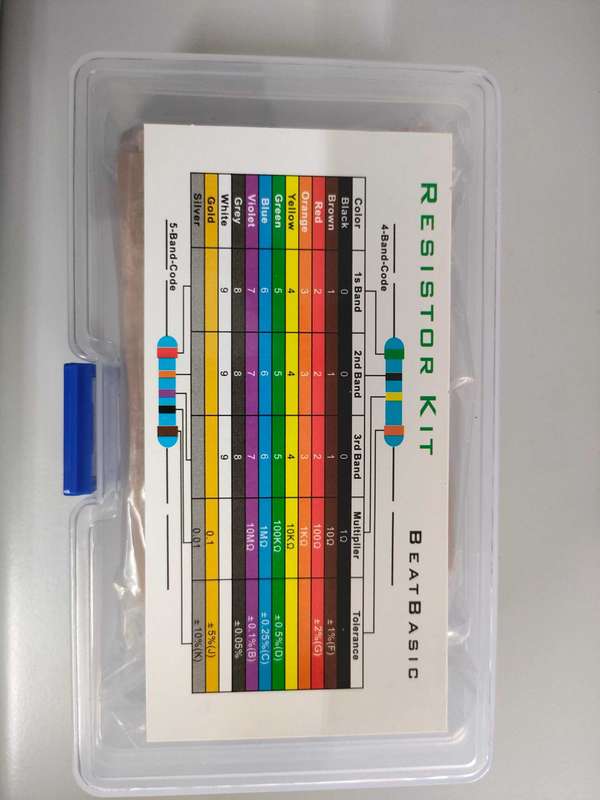 600 Metal film 1/4 resistor kit. 30 values x 20