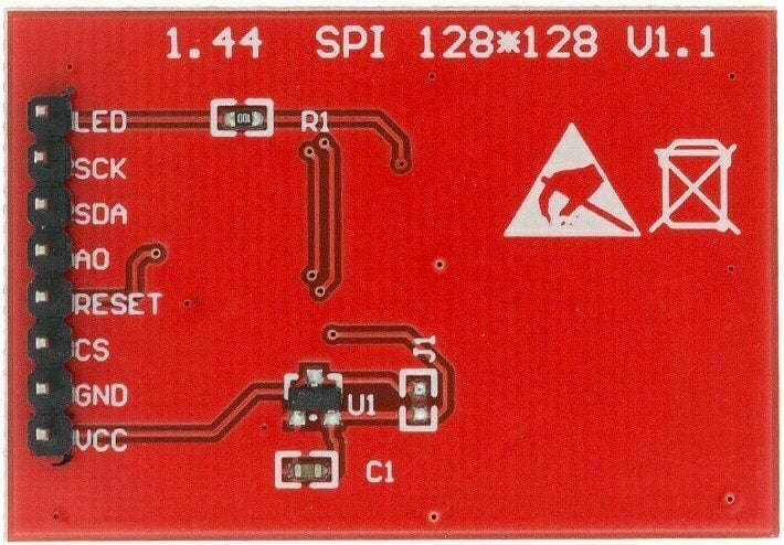 1.44-inch Serial 128*128 SPI Color TFT LCD Module