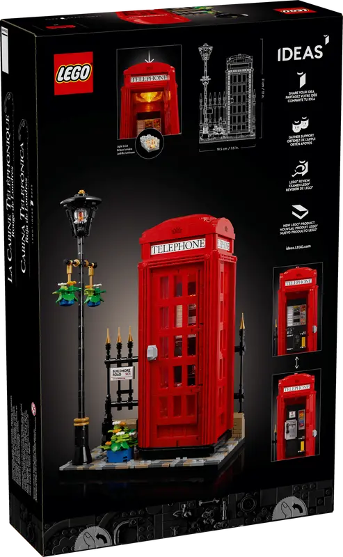 LEGO® Ideas Red London Telephone Box (21347)