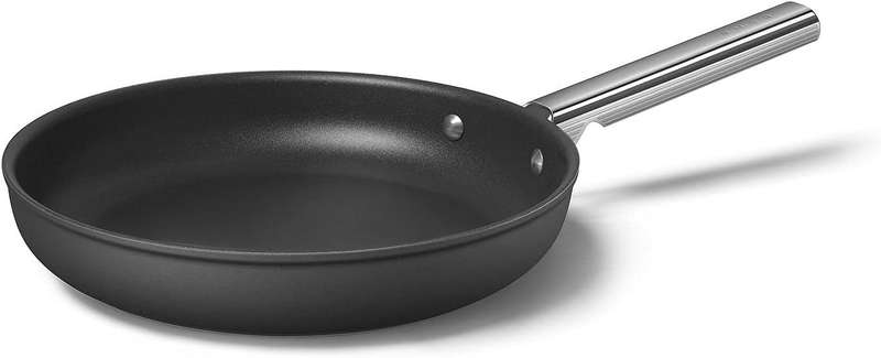 Smeg All Hobs Non-Stick Frying Pan, 28 cm Diameter, Black