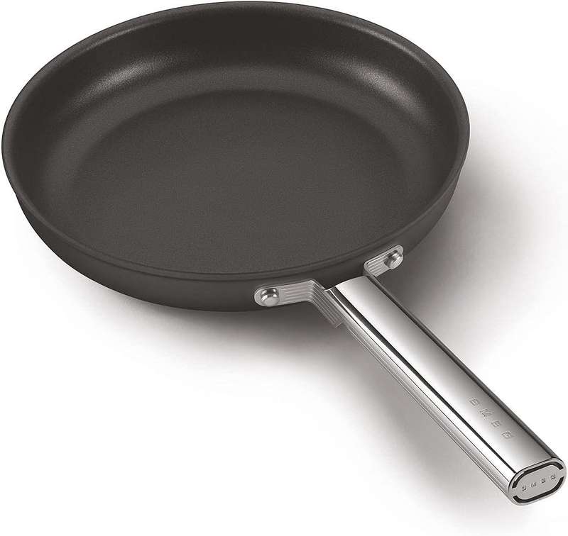 Smeg All Hobs Non-Stick Frying Pan, 28 cm Diameter, Black