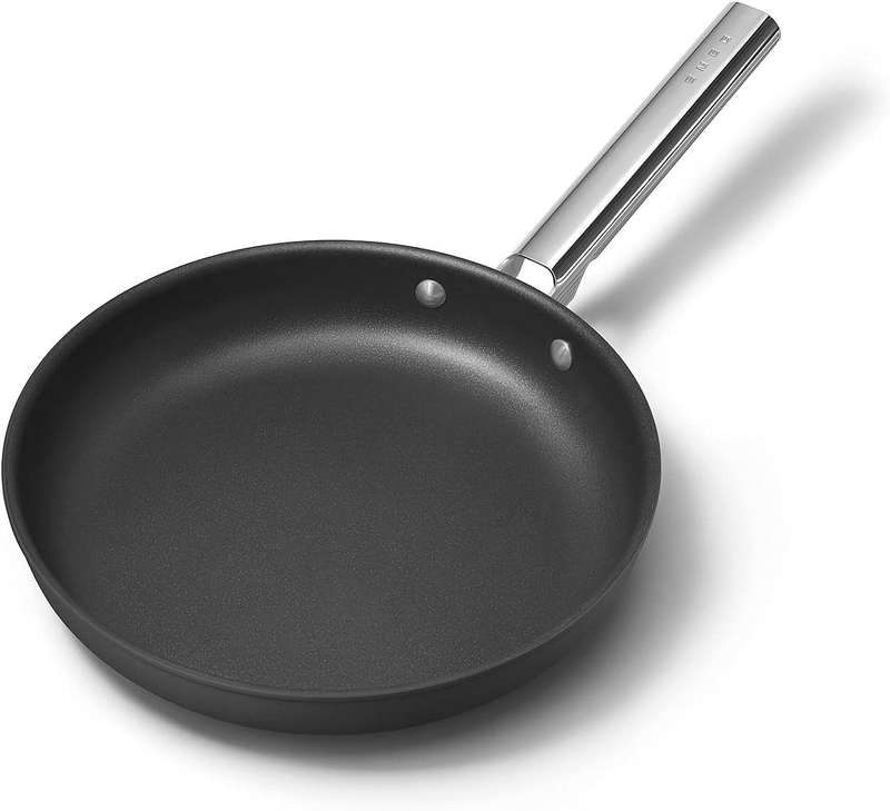Smeg All Hobs Non-Stick Frying Pan, 28 cm Diameter, Black