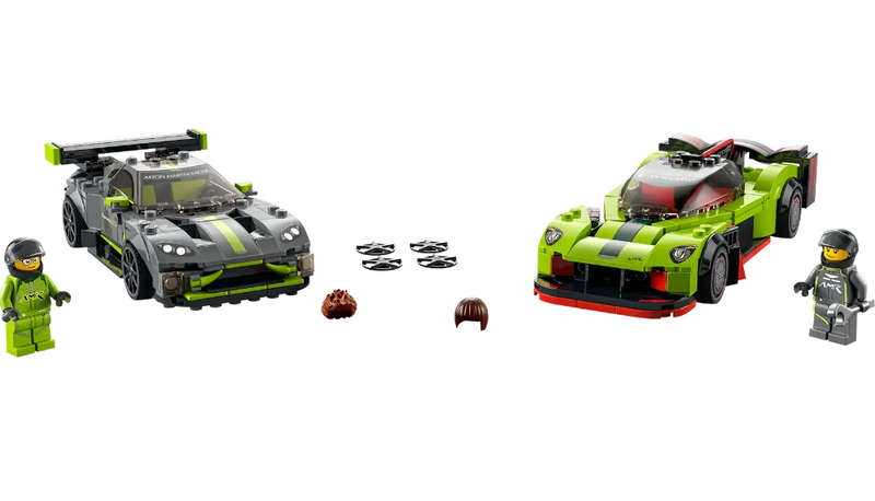LEGO 76910 Speed Champions Aston Martin Valkyrie AMR Pro and Aston Martin Vantage GT3