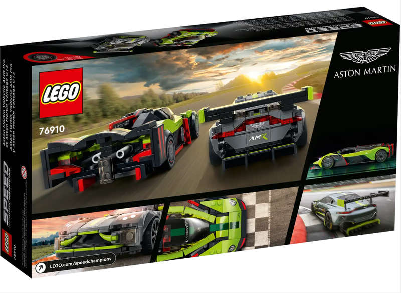 LEGO 76910 Speed Champions Aston Martin Valkyrie AMR Pro and Aston Martin Vantage GT3