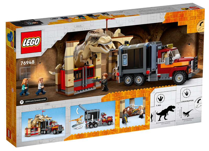 LEGO 76948 Jurassic World T. rex & Atrociraptor Dinosaur Breakout
