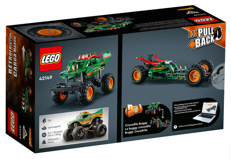 LEGO® 42149 Technic Monster Jam Dragon