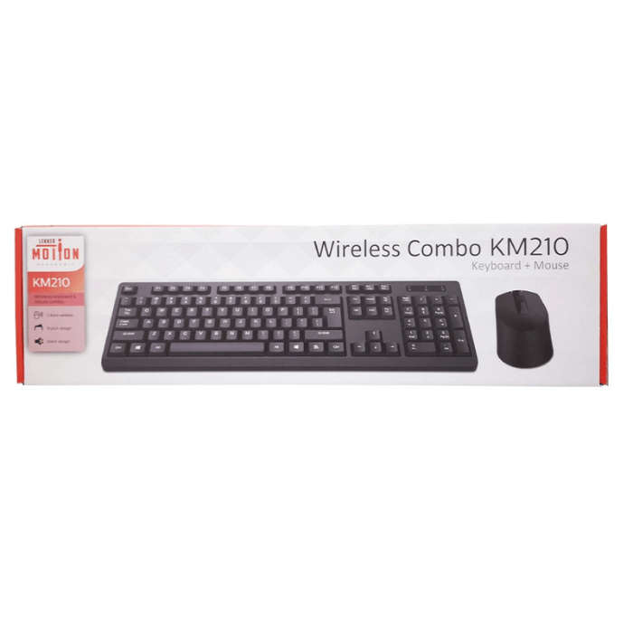 Lekkermotion KM210 Wireless Desktop Combo - Black