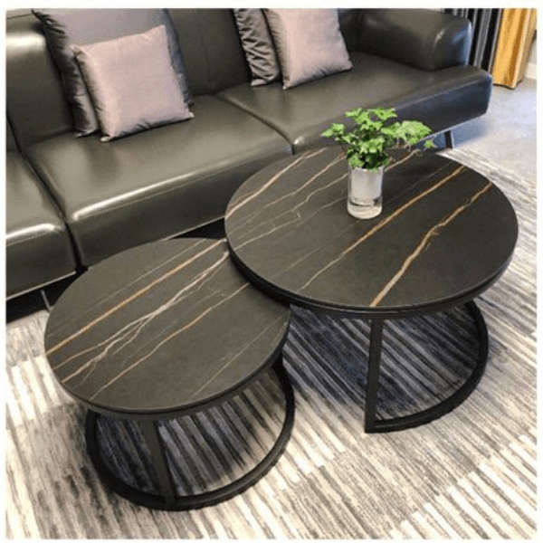 Coffee Table 2 in 1- Black Marble