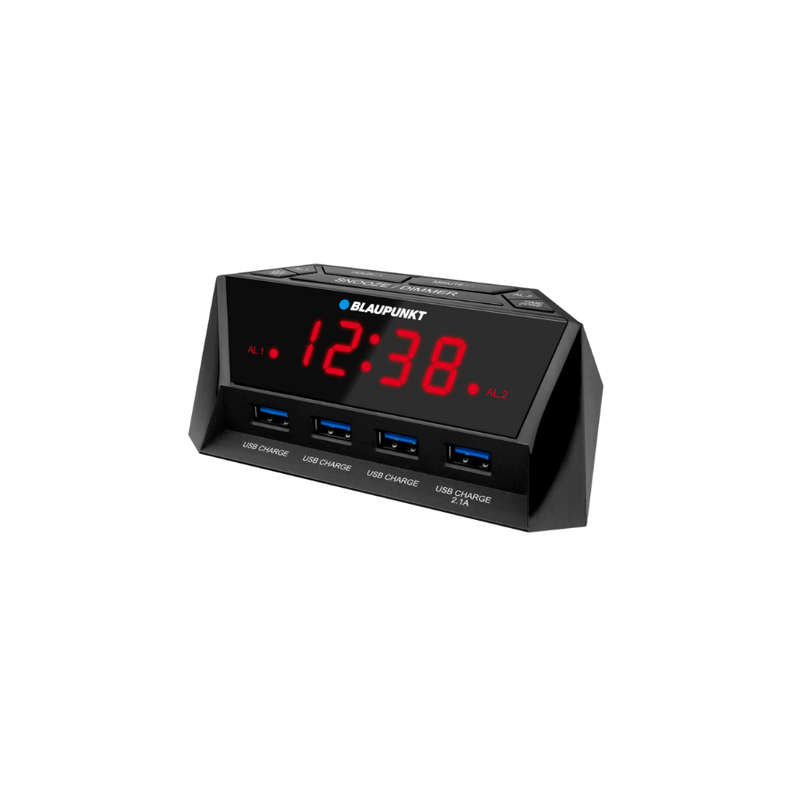 Blaupunkt - CT14R - Digital Alarm Clock With USB Charging