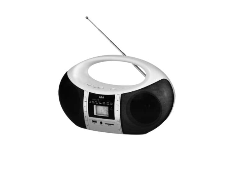 AIM Portable Deckless Boombox with USB/SD/Bluetooth - POR1001XD - Brand New Damaged Packaging