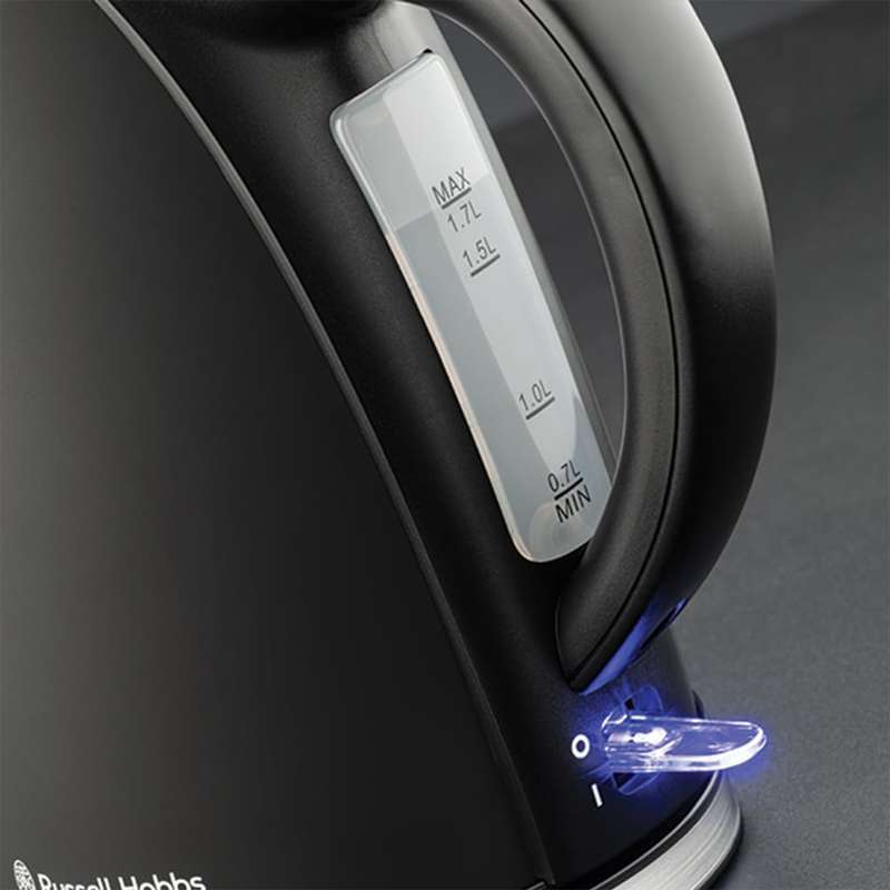 Russell Hobbs 1.7L Matte Black Kettle - RHCK08 - Grade A Certified Pre-Owned