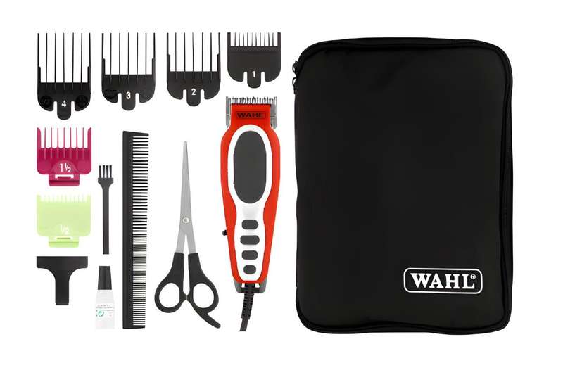 Wahl Close Cut Pro Men's Hair Clipper 11 Piece - Red - 20105-0465 - Brand New Damaged Packaging