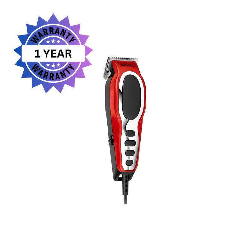Wahl Close Cut Pro Men's Hair Clipper 11 Piece - Red - 20105-0465 - Brand New Damaged Packaging