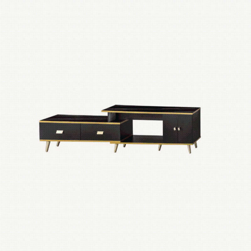 White/Black Bone Gold Adjustable Plasma TV Stand -TV-302 - White