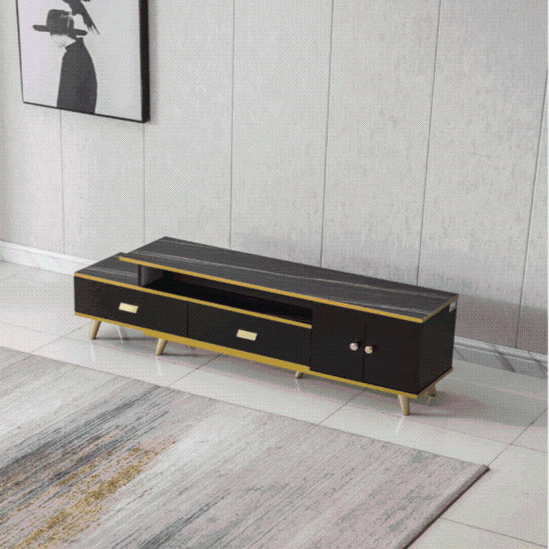 White/Black Bone Gold Adjustable Plasma TV Stand -TV-302 - White