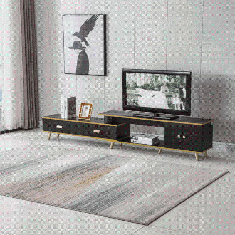 White/Black Bone Gold Adjustable Plasma TV Stand -TV-302 - White
