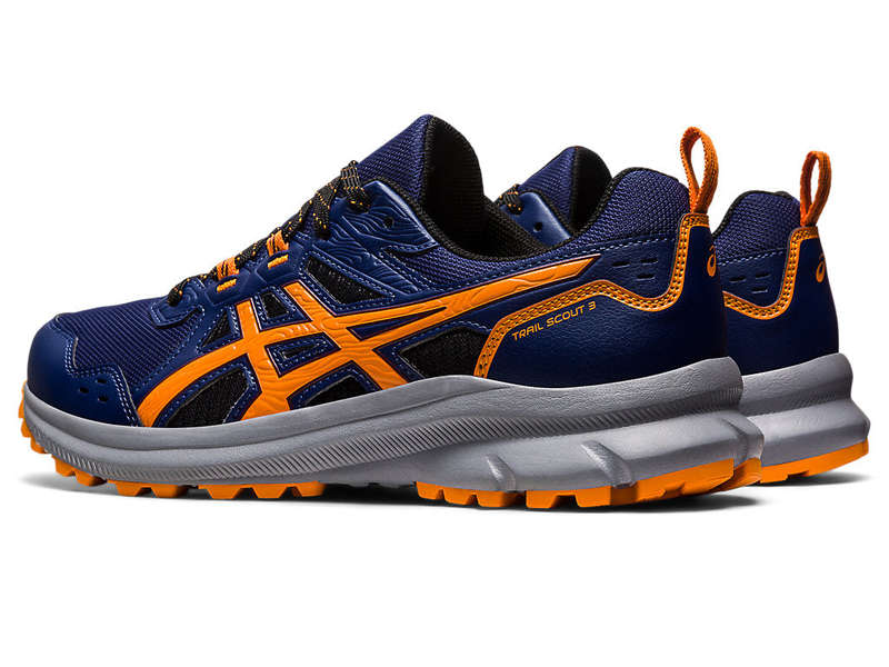 ASICS TRAIL SCOUT 3 DEEP OCEAN MENS TRAIL RUNNING SHOES