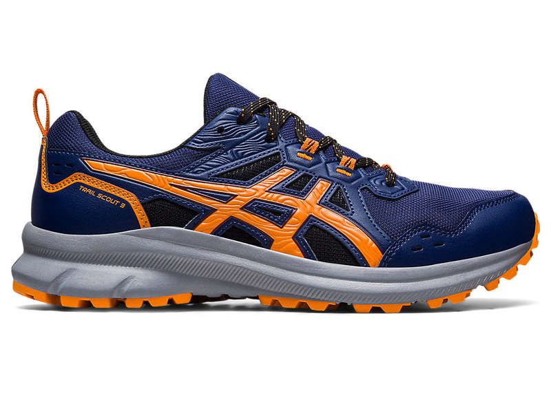 ASICS TRAIL SCOUT 3 DEEP OCEAN MENS TRAIL RUNNING SHOES