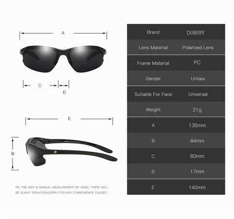 Dubery Range Chameleon Photochromic Vision Shades