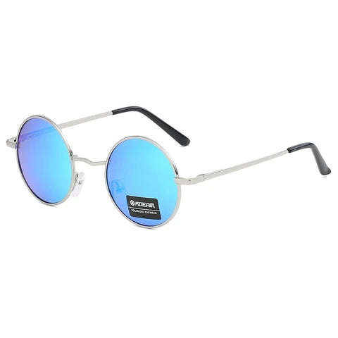 Kdeam Orbit Blue  Polarized Round Sunglasses